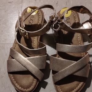 Sugar Kids Sandals in Metallic Gold